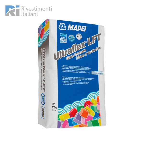 Ultraflex LFT Mapei - Adhesivo cementicio para piezas de gran formato en pisos y muros.