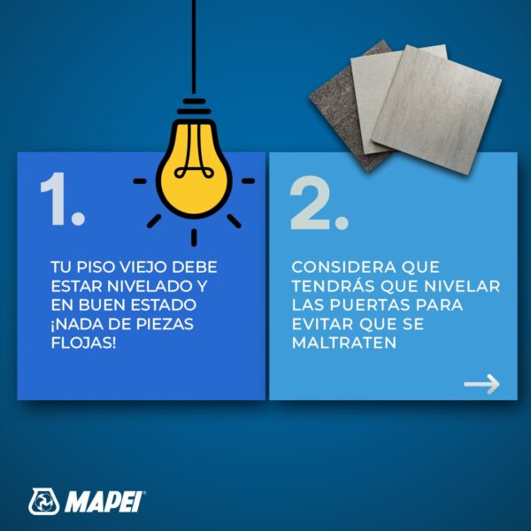 Ultraflex 2 Mapei - Adhesivo para pisos porcelánicos y piedra natural. Pega piso sobre piso - tráfico intenso. - Imagen 4