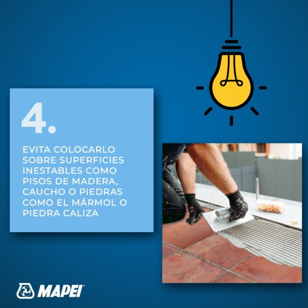 Ultraflex 2 Mapei - Adhesivo para pisos porcelánicos y piedra natural. Pega piso sobre piso - tráfico intenso. - Imagen 6