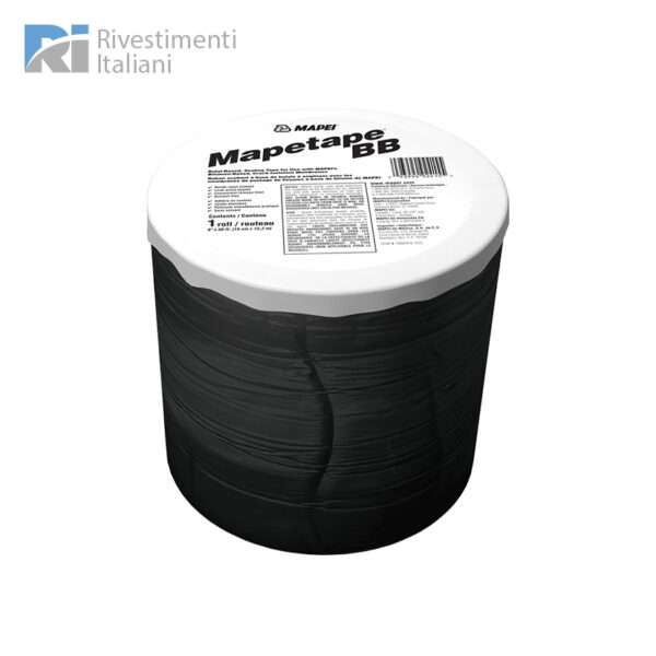 Mapetape BB Mapei - Cinta de sellado a base de butil para ser usada con membranas MAPEI para aislamiento de grietas a base de bitumen.